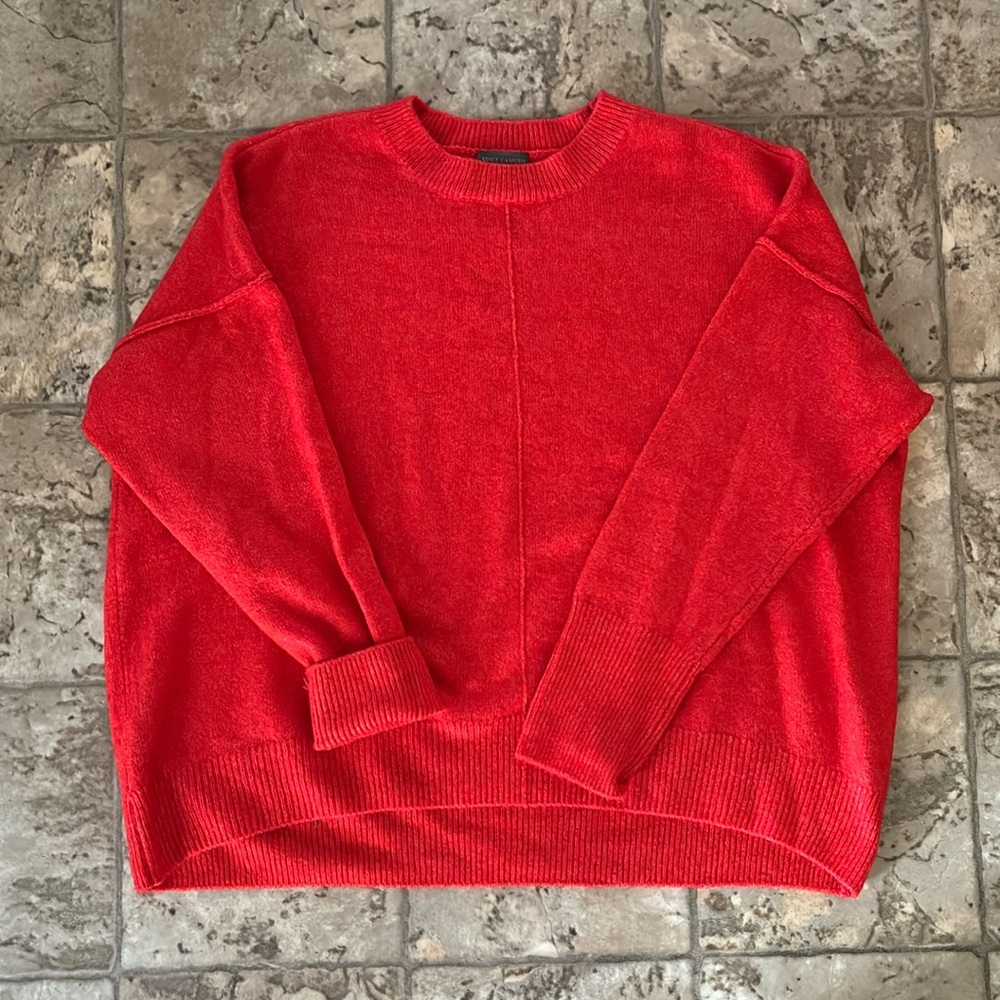 NWOT Vince Camuto Red Orange Sweater L